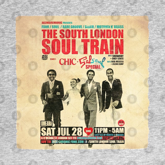 POSTER TOUR - SOUL TRAIN THE SOUTH LONDON 22 by Promags99